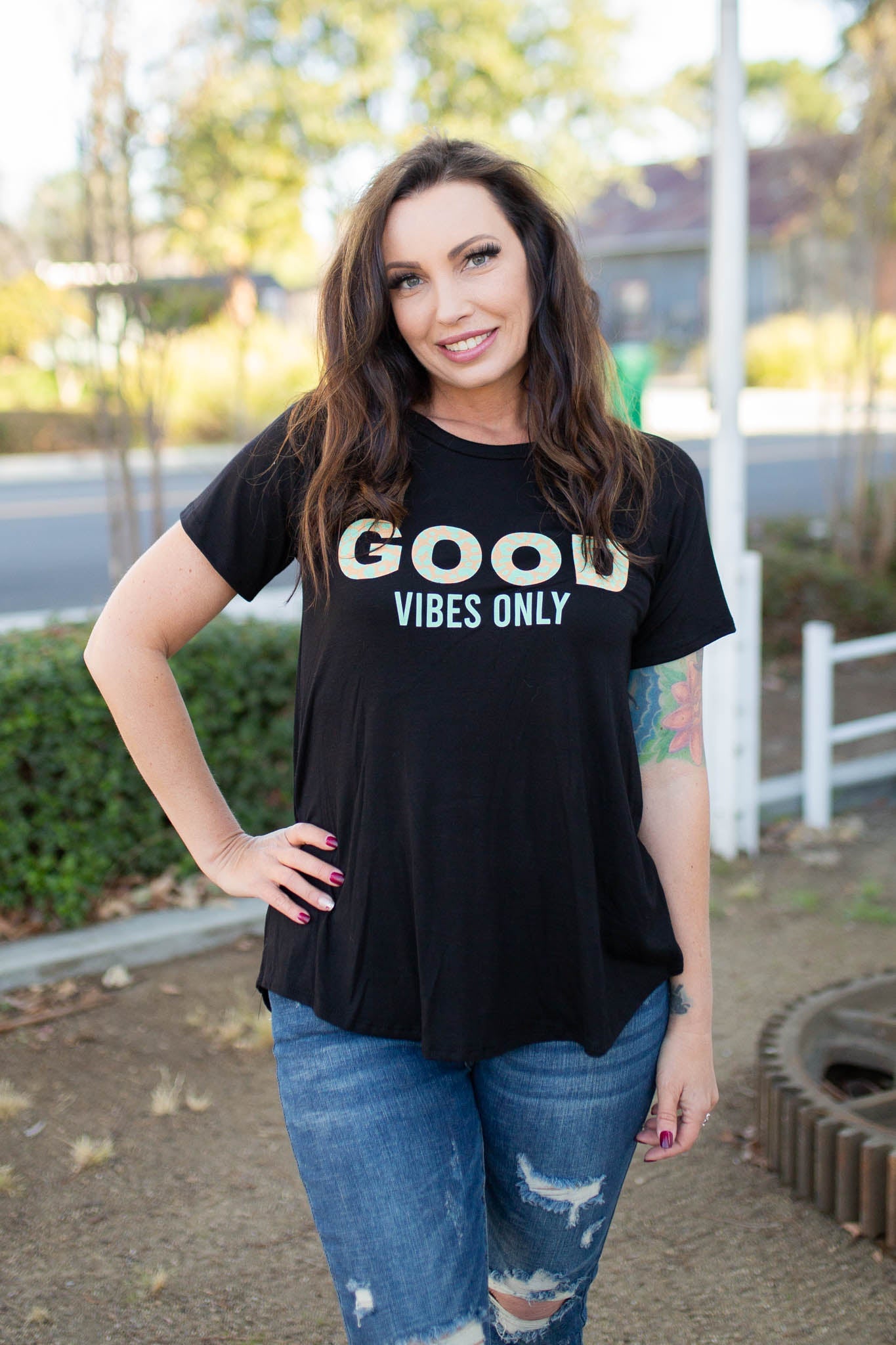 Good Vibes Short Sleeve Top