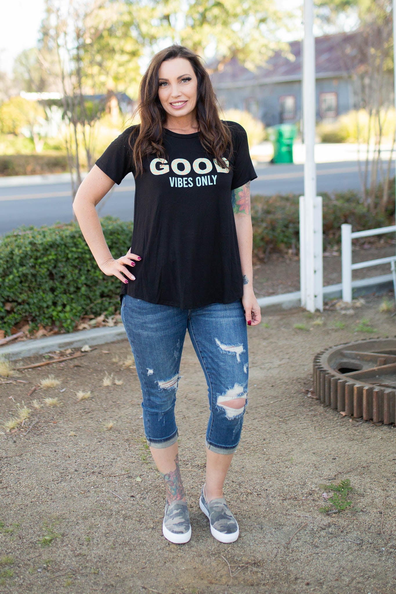 Good Vibes Short Sleeve Top