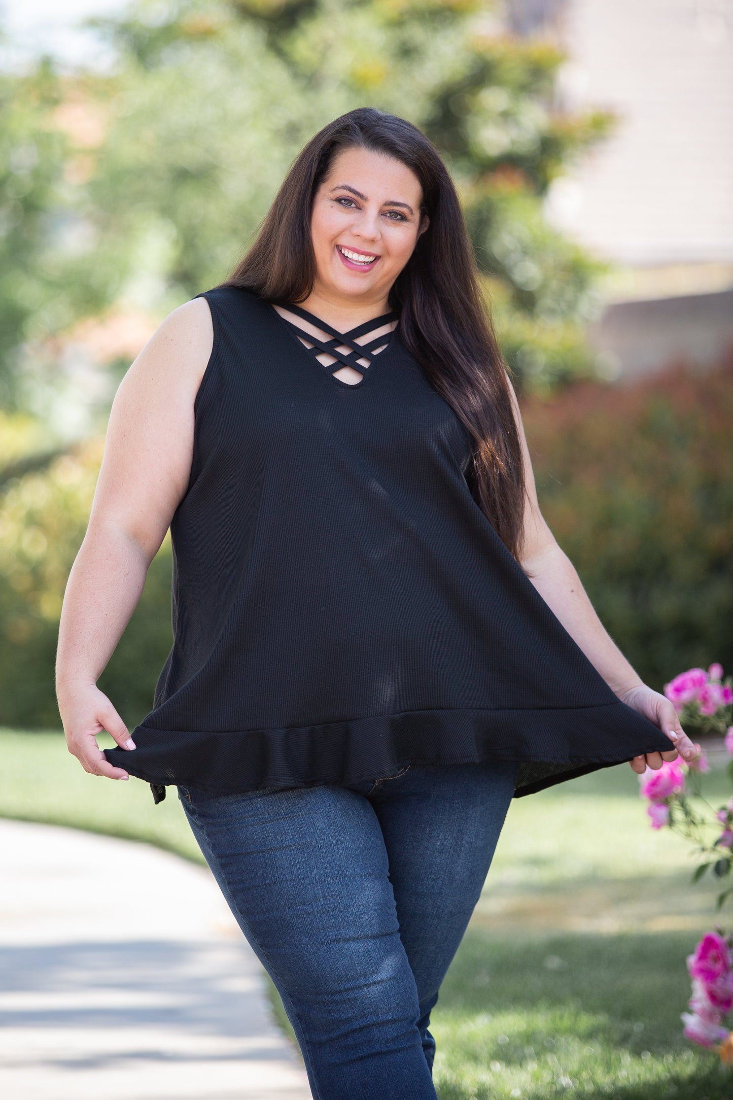 Stunning & Strappy Sleeveless Top