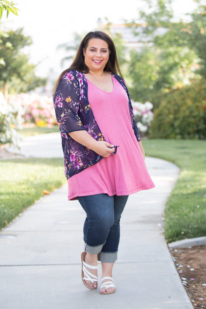 Midnight Floral Kimono