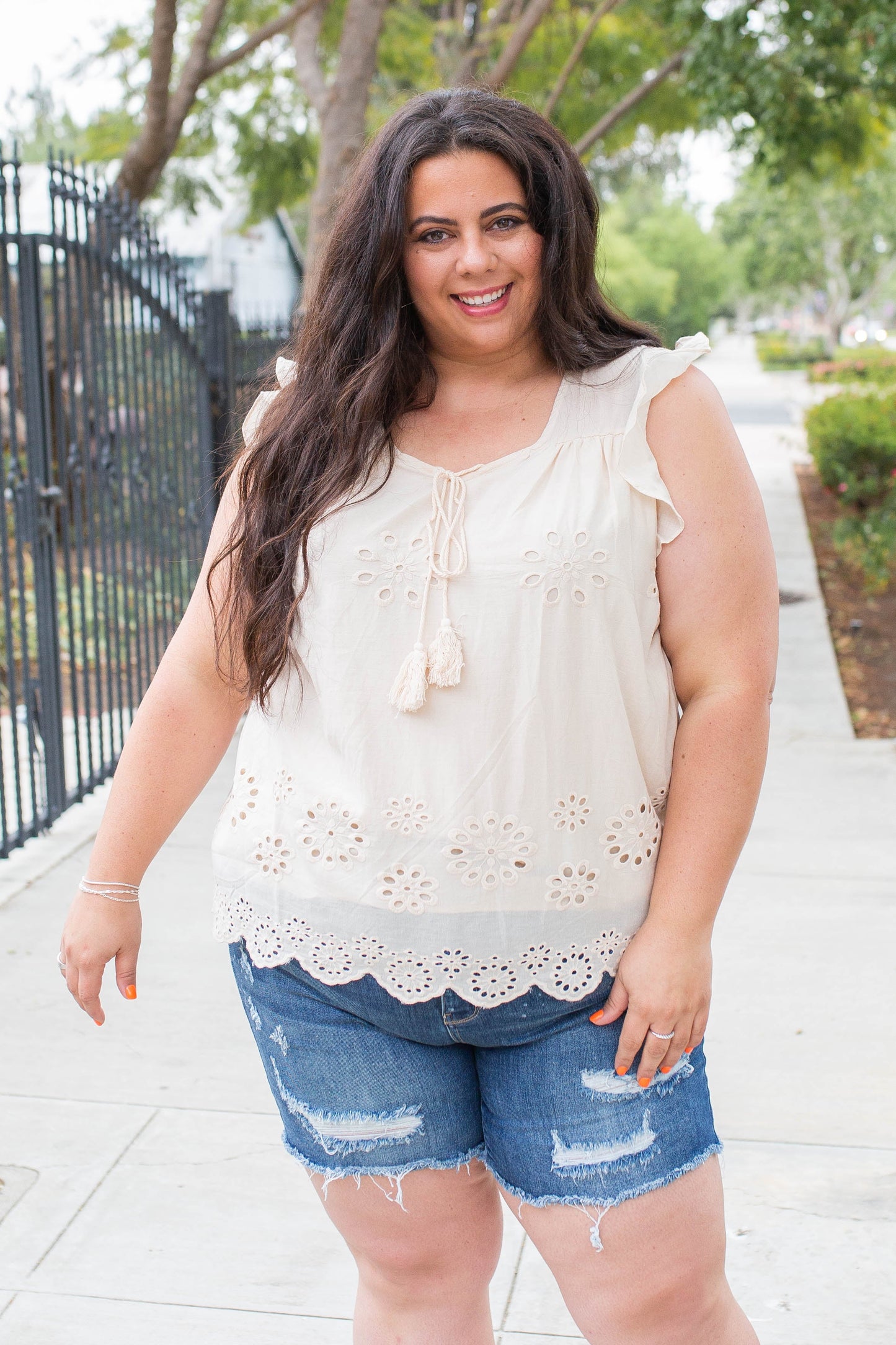 Summer Days Eyelet Top