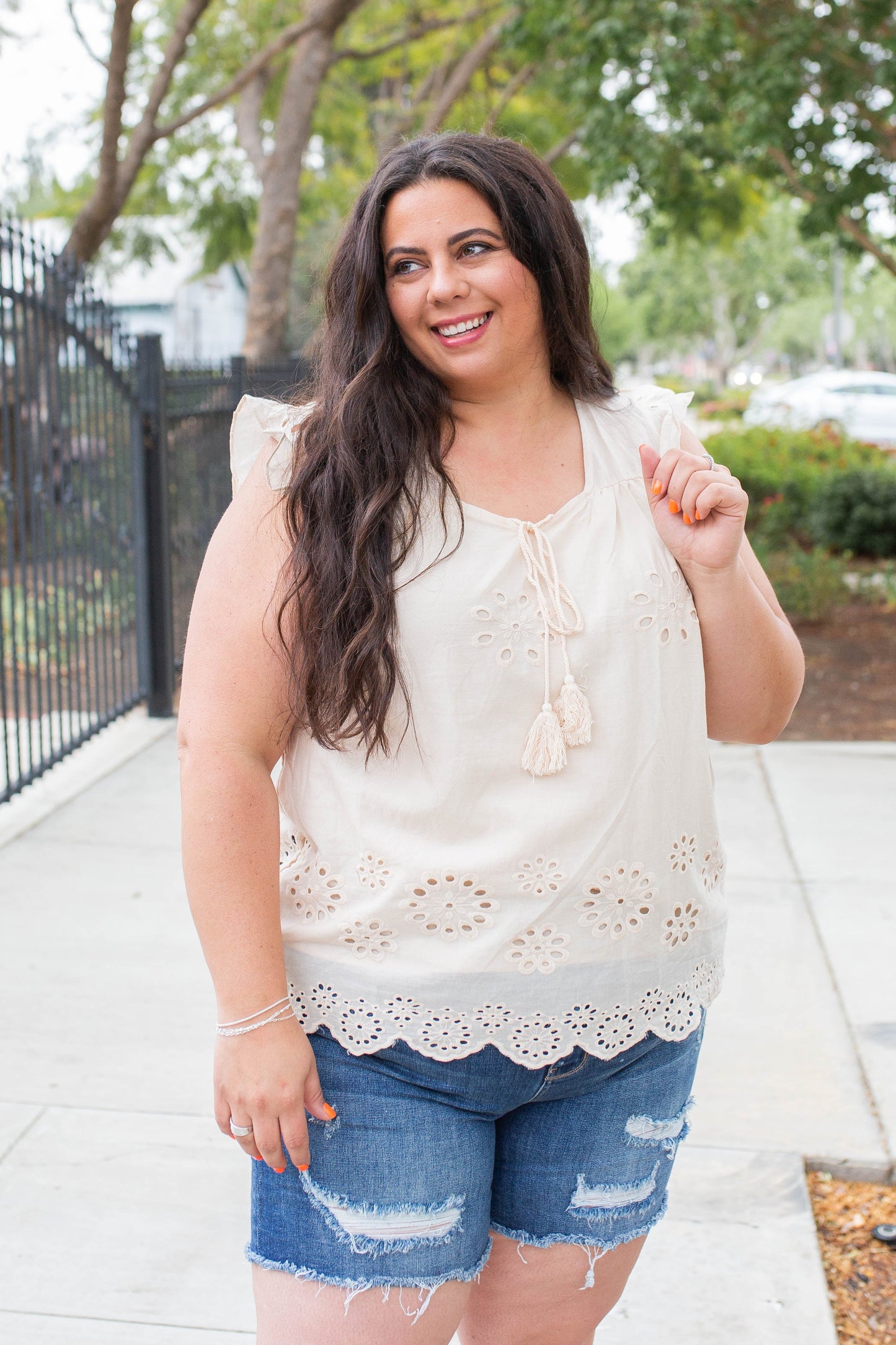 Summer Days Eyelet Top