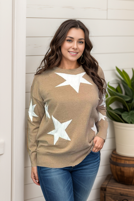 Counting Stars Sweater - Camel