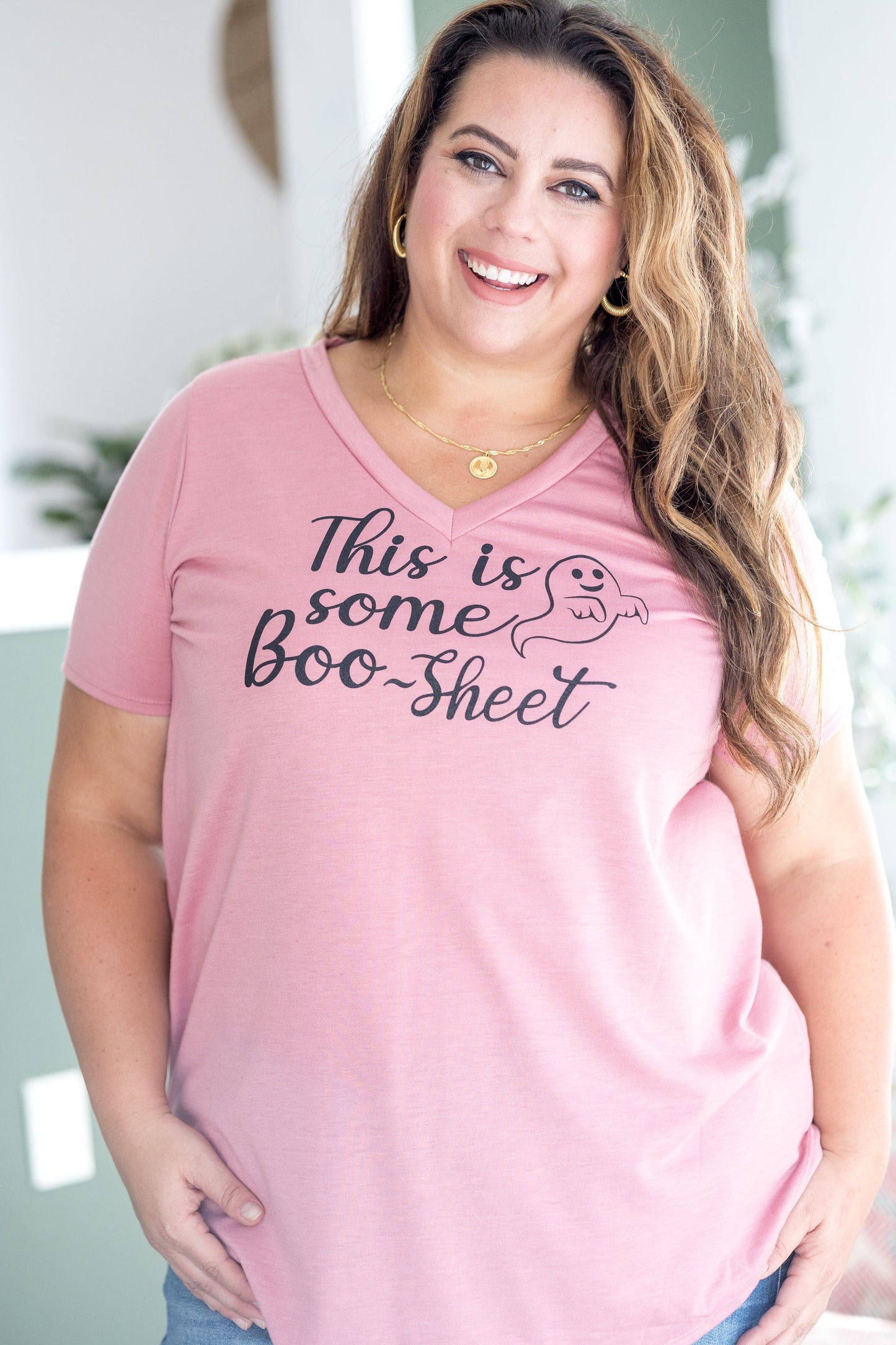 Boo-Sheet Short Sleeve Top