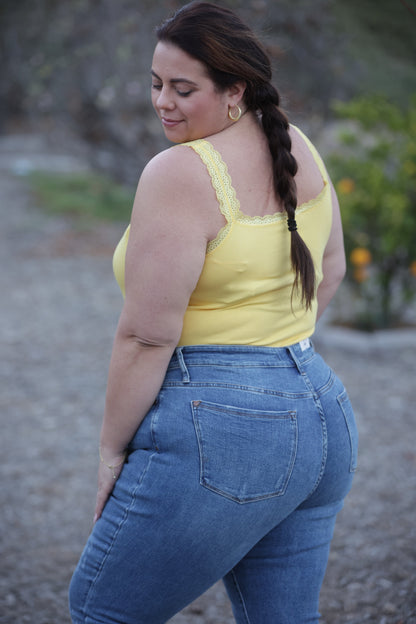 Sunshine Lace Tank Bodysuit