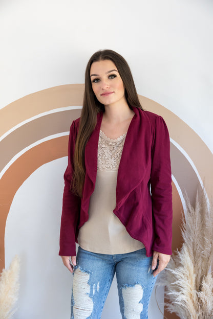 Blazer of Glory - Brushed Burgundy