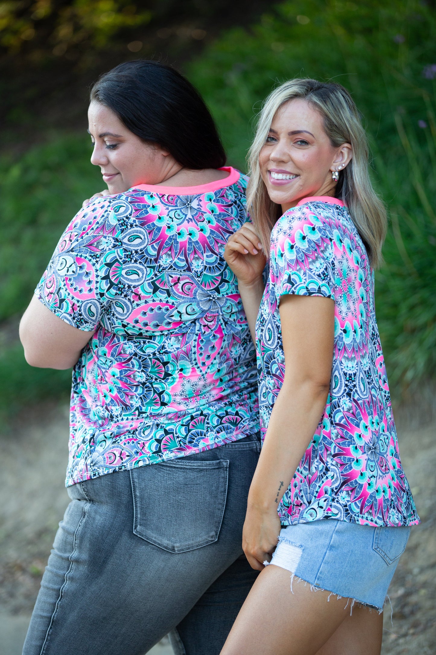 Psychedelic Paisley Criss Cross Top